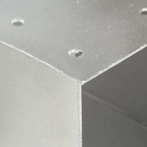 Pfostenverbinder X-Form Verzinktes Metall 101 x 101 mm