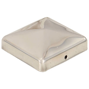 Pfostenkappen 6 Stk. Pyramide Edelstahl 71 x 71 mm