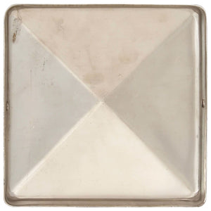 Pfostenkappen 6 Stk. Pyramide Edelstahl 81 x 81 mm