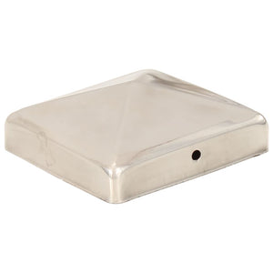 Pfostenkappen 6 Stk. Pyramide Edelstahl 91 x 91 mm