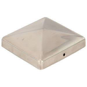 Pfostenkappen 6 Stk. Pyramide Edelstahl 101 x 101 mm
