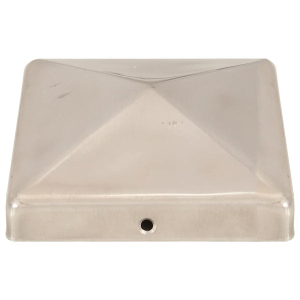 Pfostenkappen 6 Stk. Pyramide Edelstahl 101 x 101 mm