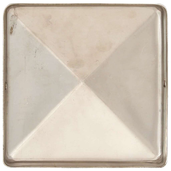 Pfostenkappen 6 Stk. Pyramide Edelstahl 101 x 101 mm