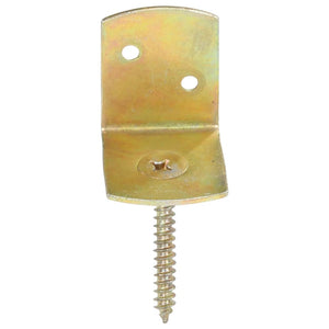 Flechtzaunhalter 4 Stk. L-Form Verzinktes Metall