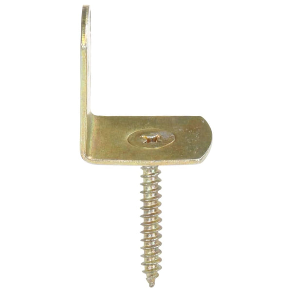 Flechtzaunhalter 4 Stk. L-Form Verzinktes Metall