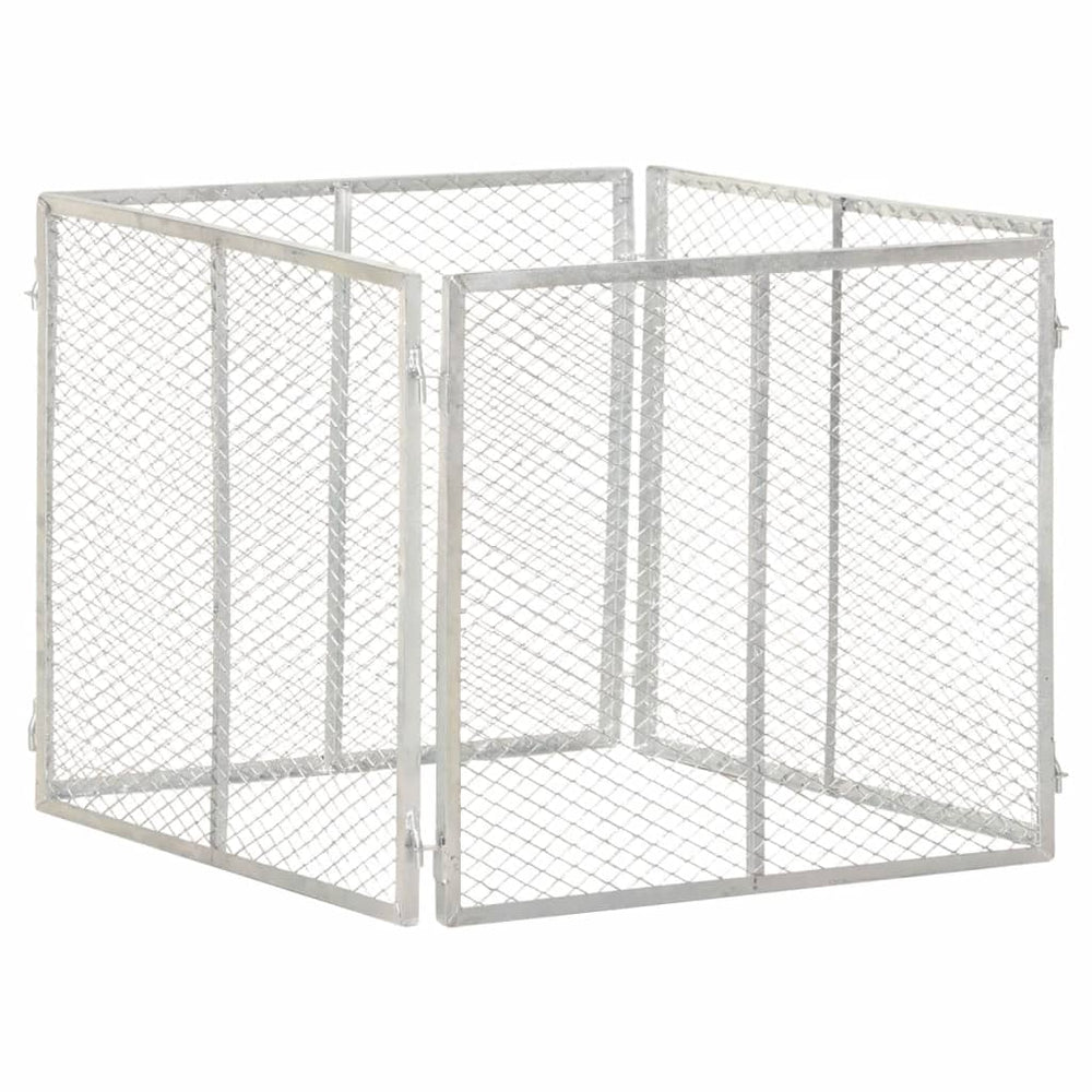 Gartenkomposter 85x85x70 cm Verzinktes Eisen
