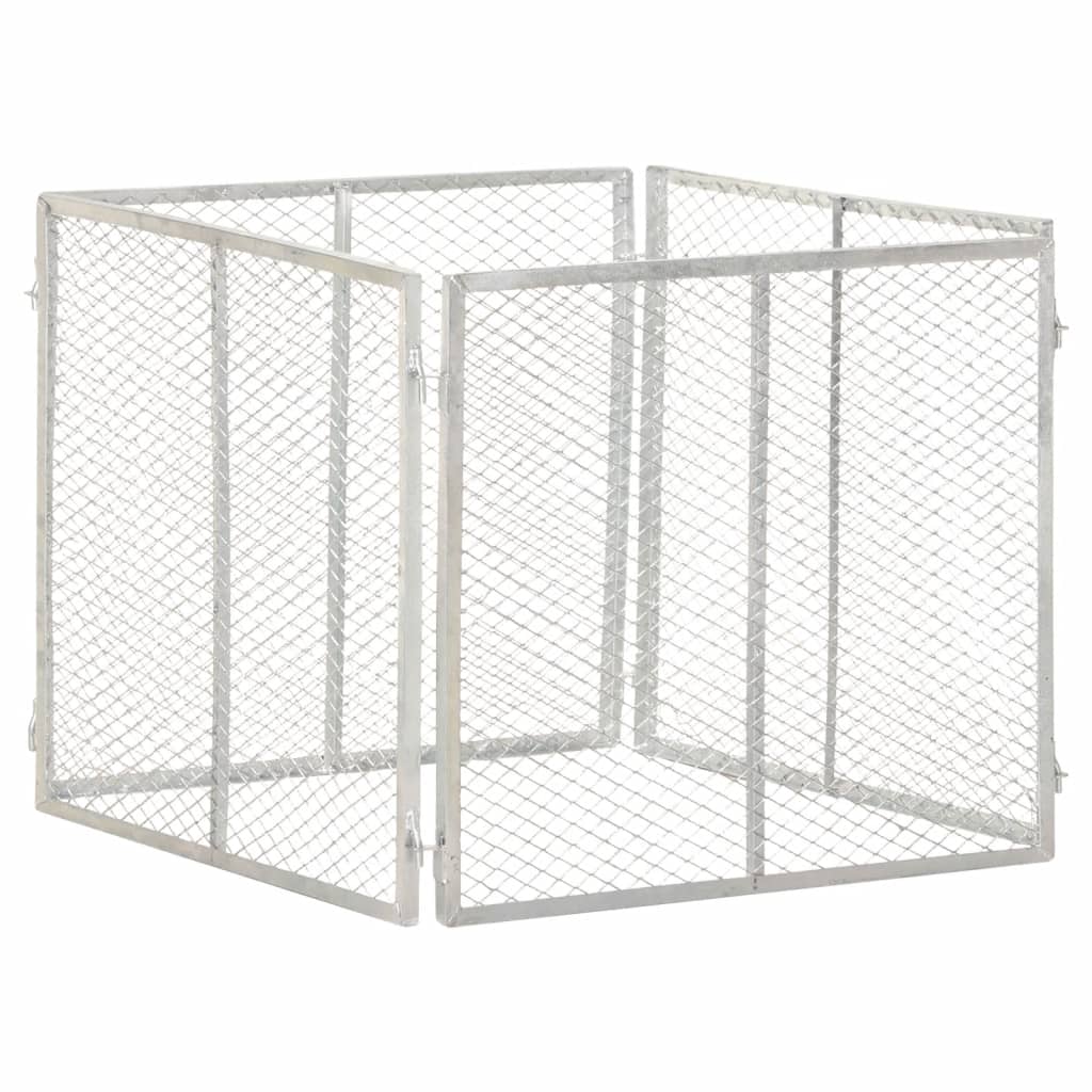 Gartenkomposter 85x85x70 cm Verzinktes Eisen