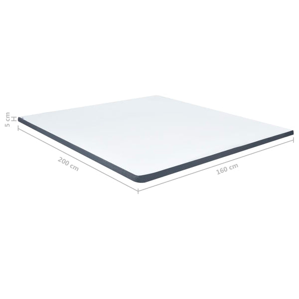 Boxspringbett-Matratzenauflage 200 x 160 x 5 cm Mittelweich