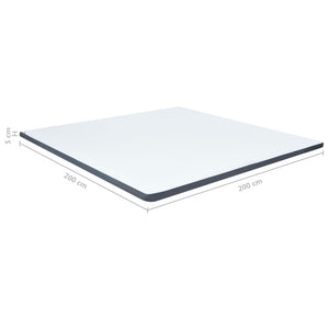 Boxspringbett-Matratzenauflage 200 x 200 x 5 cm Mittelweich