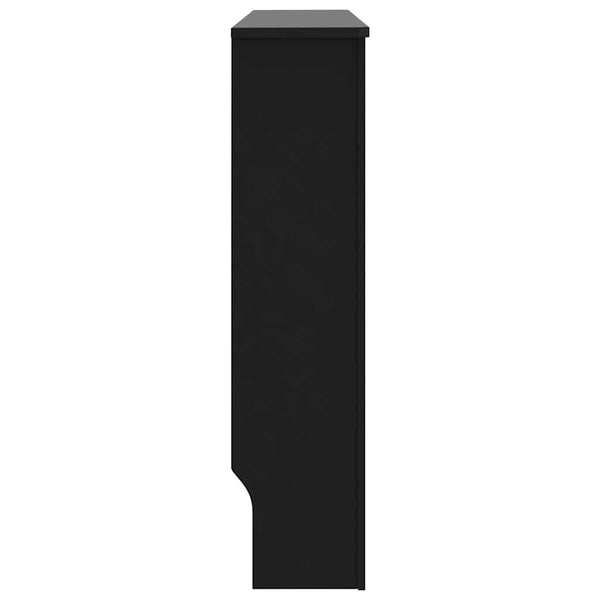 Heizkörperverkleidung Schwarz 112x19x81,5 cm Holzwerkstoff