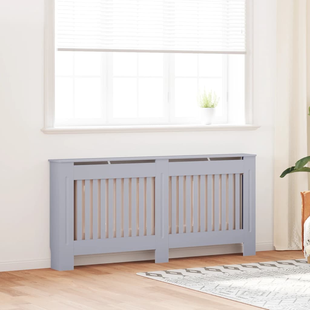 Heizkörperverkleidung Anthrazit 172x19x81,5 cm MDF