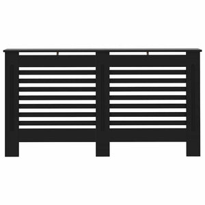 Heizkörperverkleidung Schwarz 152x19x81,5 cm MDF