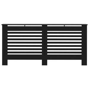 Heizkörperverkleidung Schwarz 172x19x81,5 cm MDF