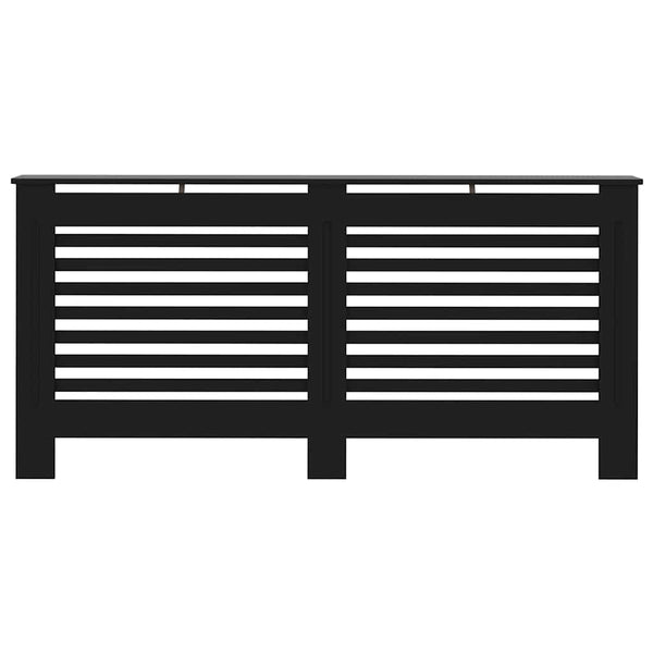 Heizkörperverkleidung Schwarz 172x19x81,5 cm MDF