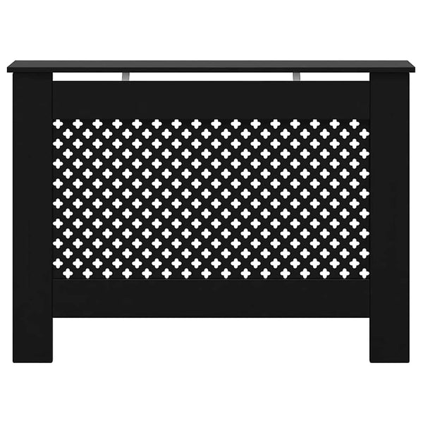 Heizkörperverkleidung Schwarz 112x19x81,5 cm MDF