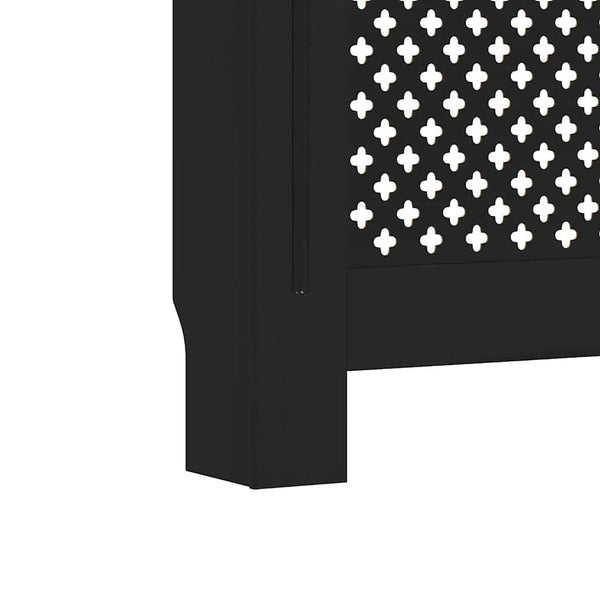 Heizkörperverkleidung Schwarz 152x19x81,5 cm MDF