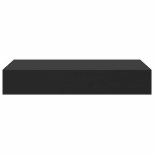 Schweberegal mit Schublade Schwarz 48x25x8 cm