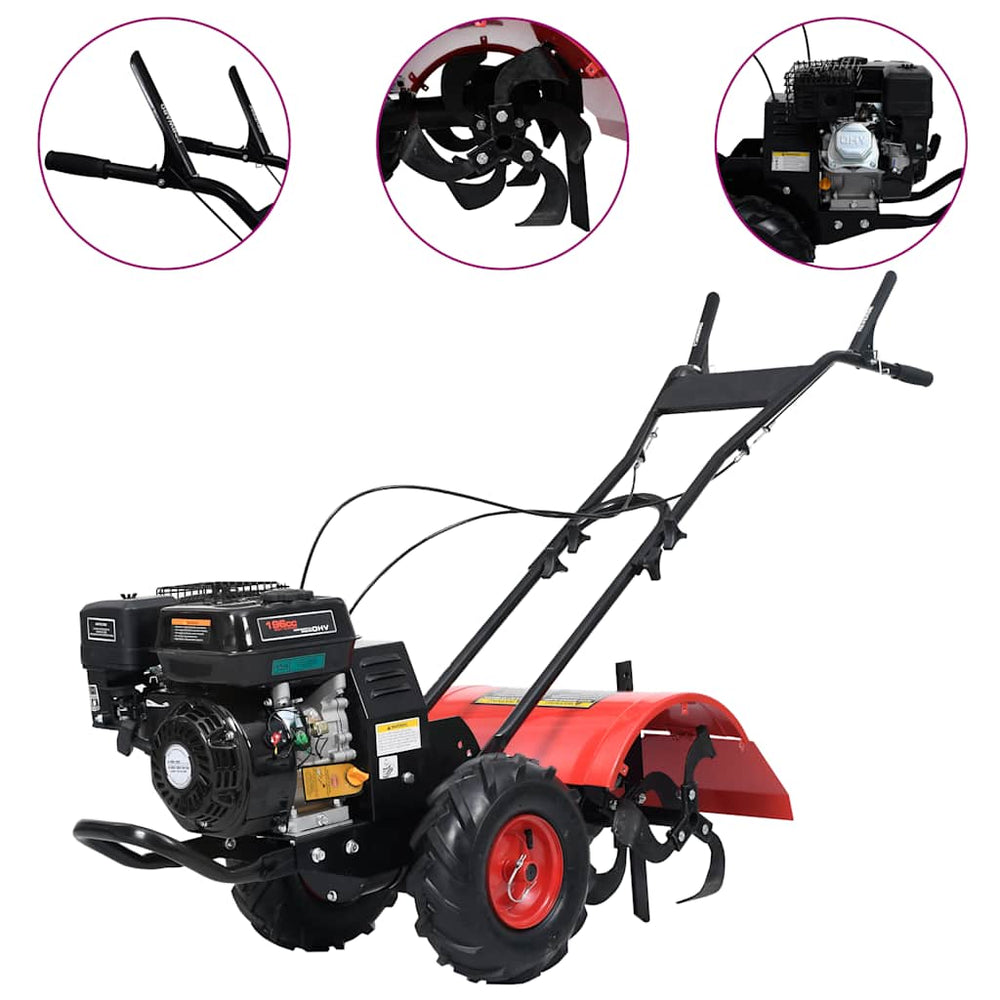 vidaXL Petrol Garden Tiller 6.5 HP 196 cc