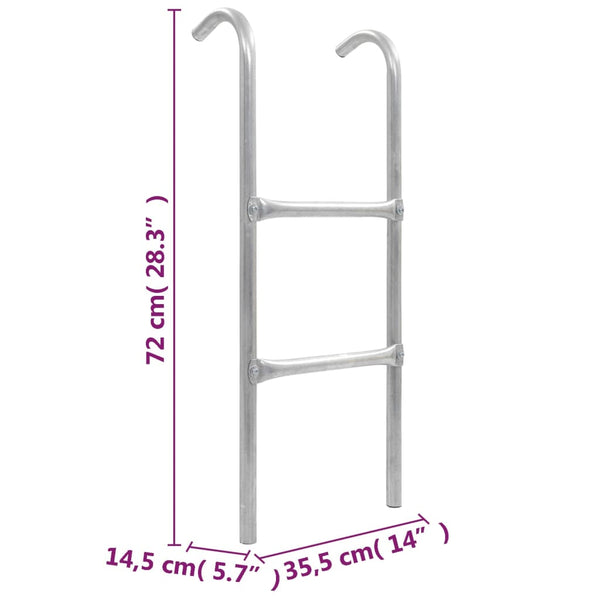 Trampolinleiter 2-Stufen 72cm