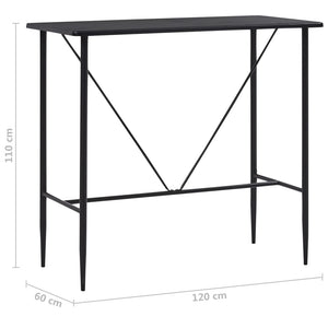 5-tlg. Bar-Set Kunststoff Schwarz