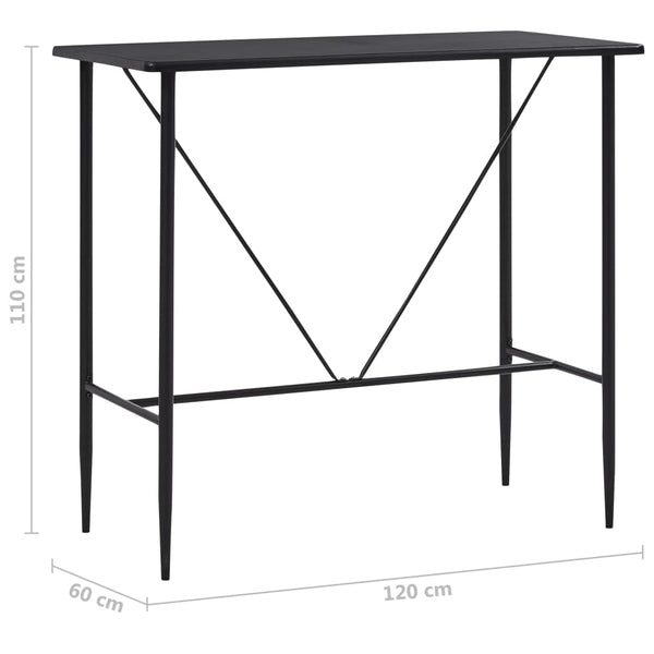 5-tlg. Bar-Set Kunststoff Schwarz