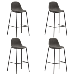 5-tlg. Bar-Set Stoff Dunkelgrau