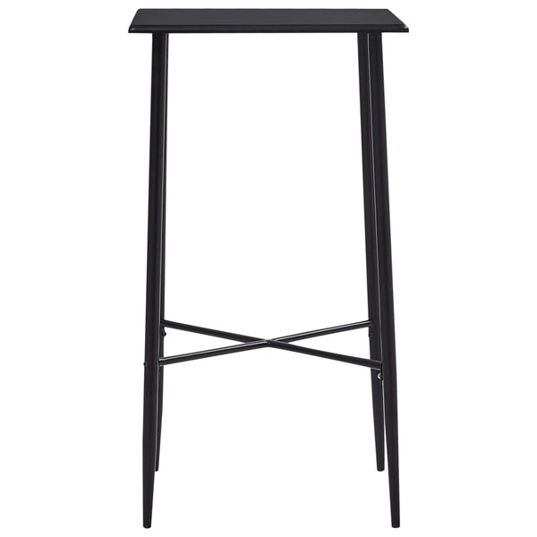 3-tlg. Bar-Set Stoff Schwarz
