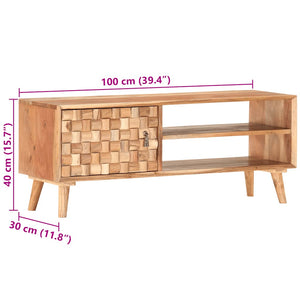TV-Schrank 100x30x40 cm Massivholz Akazie