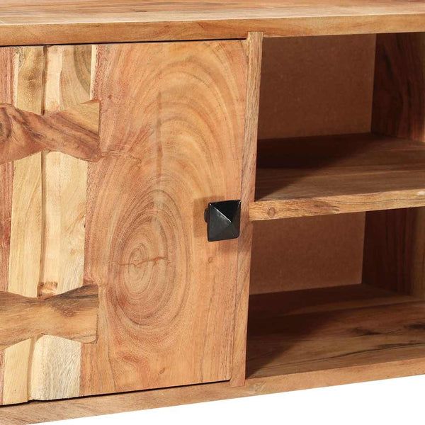 TV-Schrank 118 x 30 x 45 cm Massivholz Akazie