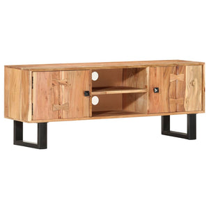 TV-Schrank 118 x 30 x 45 cm Massivholz Akazie