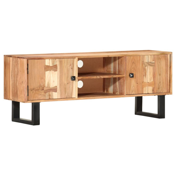 TV-Schrank 118 x 30 x 45 cm Massivholz Akazie