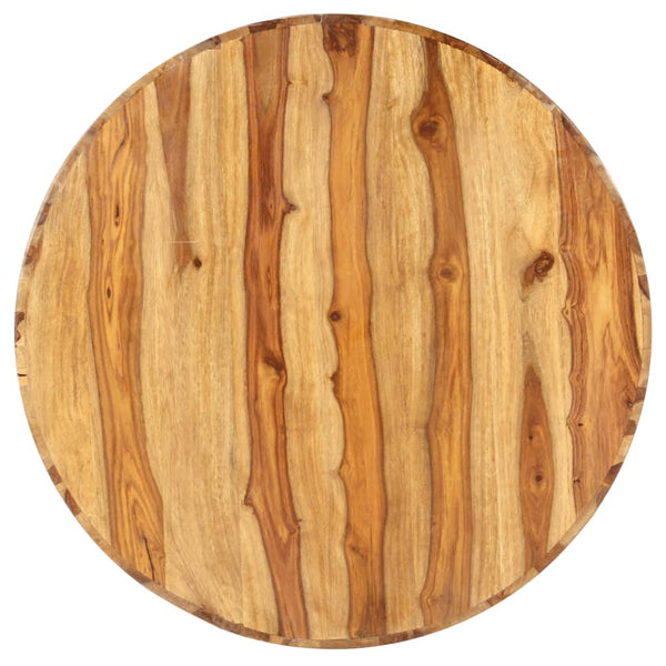 Couchtisch Rund 65×30 cm Massivholz Akazie