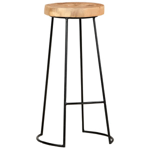 Barhocker 2 Stk. Massivholz Akazie