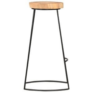 Barhocker 2 Stk. Massivholz Akazie