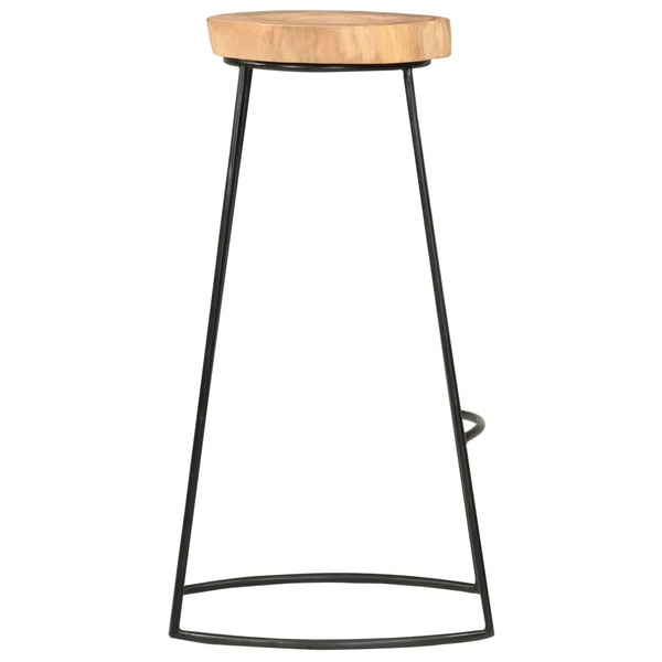 Barhocker 2 Stk. Massivholz Akazie