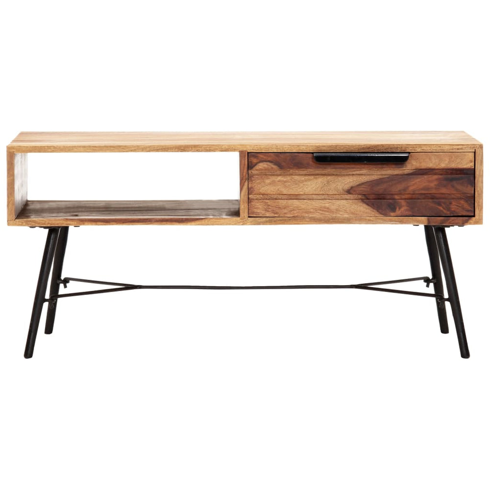 Couchtisch 88x55x40 cm Massivholz Akazie