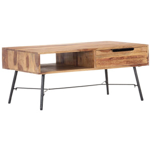 Couchtisch 88x55x40 cm Massivholz Akazie