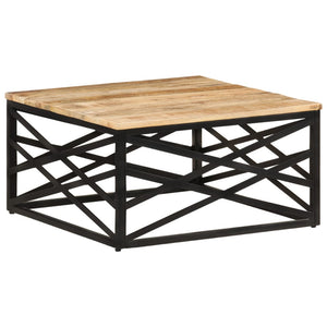 Couchtisch 68 x 68 x 35 cm Massivholz Mango