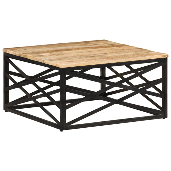 Couchtisch 68 x 68 x 35 cm Massivholz Mango