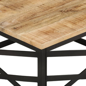 Couchtisch 68 x 68 x 35 cm Massivholz Mango