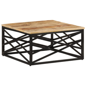 Couchtisch 68 x 68 x 35 cm Massivholz Mango