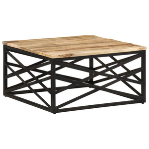 Couchtisch 68 x 68 x 35 cm Massivholz Mango
