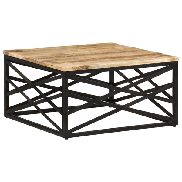 Couchtisch 68 x 68 x 35 cm Massivholz Mango