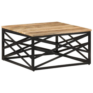 Couchtisch 68 x 68 x 35 cm Massivholz Mango