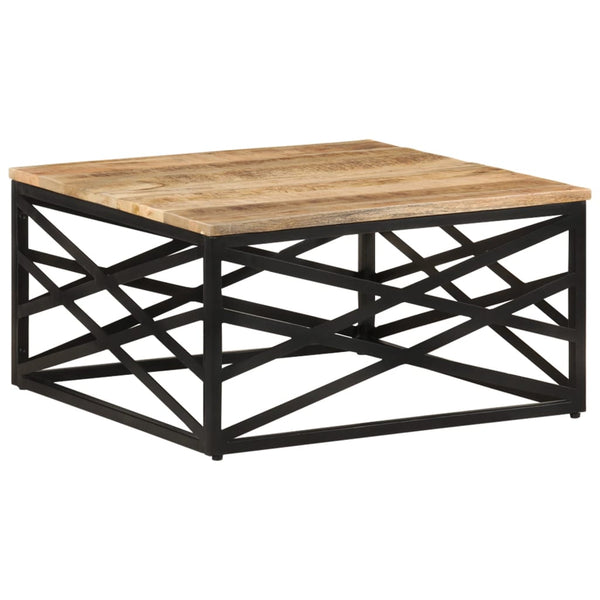 Couchtisch 68 x 68 x 35 cm Massivholz Mango