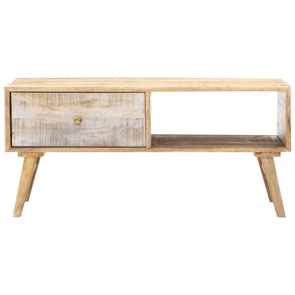 Couchtisch 88x60x40 cm Massivholz Mango