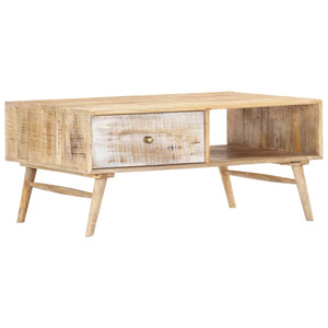 vidaXL Table basse 88x60x40 cm en manguier massif