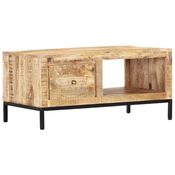 Couchtisch 88x50x42 cm Massivholz Mango