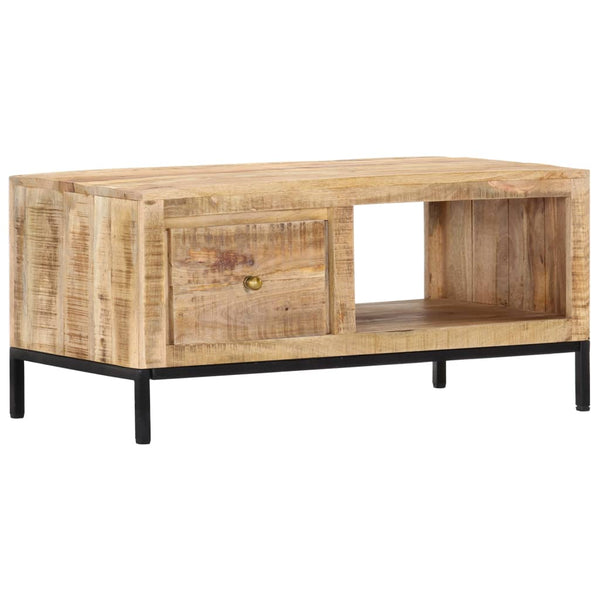 Couchtisch 88x50x42 cm Massivholz Mango