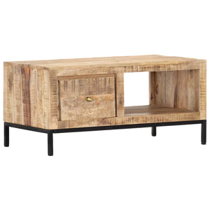 Couchtisch 88x50x42 cm Massivholz Mango